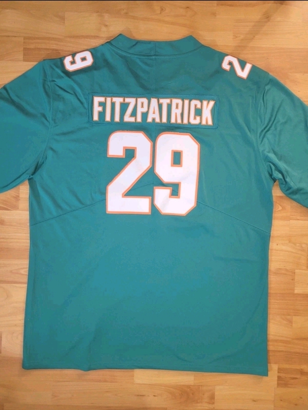 New Miami Dolphins Fitzpatrick #29 Teal NFL Nike On Field Men’s Jersey 2XL - Picture 2 of 5
